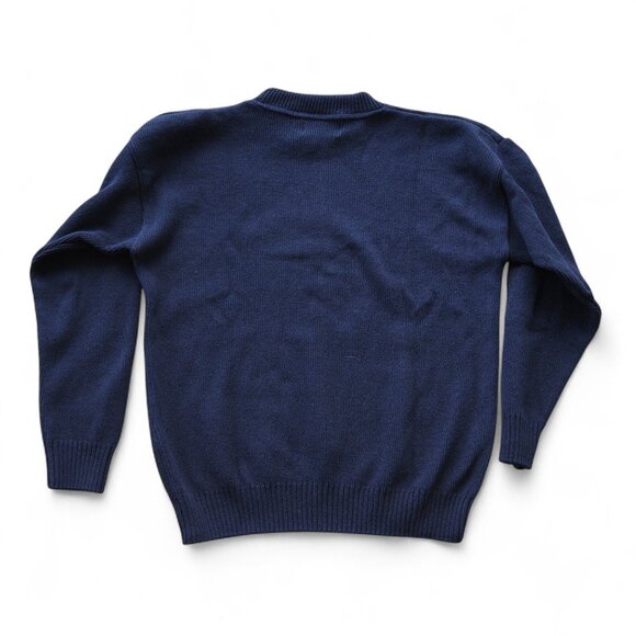 American Creations Vintage Patriotic USA Flag Knit Sweater Men’s L Made in USA - Picture 2 of 9